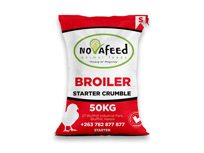 Novafeed Broiler Starter Crumble, 50kg bag