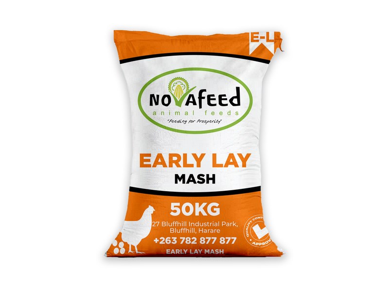 Novafeed Early Lay Mash (18–40 weeks), 50kg bag